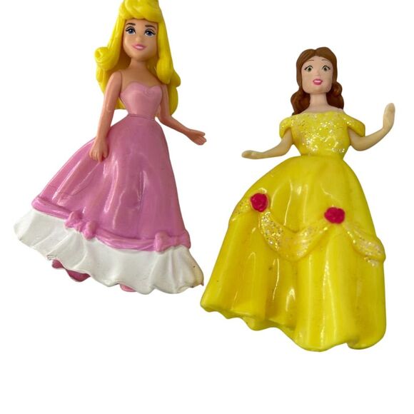 Disney Princess Magic Clip Doll Set Rapunzel Belle Ariel Cinderella 4 Dolls - Picture 6 of 10